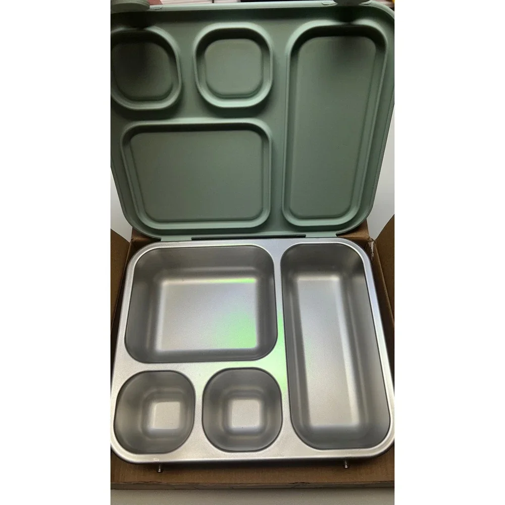 Elk and Friends Stainless Steel Sage Bento Lunchbox Kids Bariatric Eco Friendly